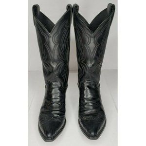 Justin Boots Western, Black, Ladies Size 5.5 B